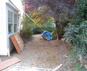 Chevy Chase Back Yard Before