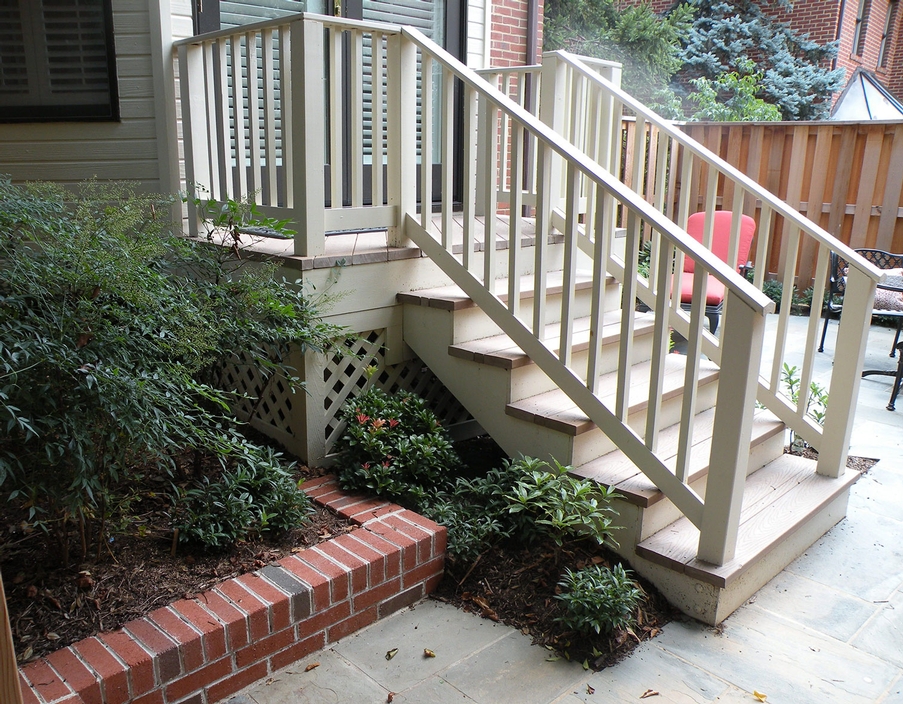 McLean Townhouse Back Steps After