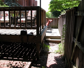 McLean Townhouse Back Patio Before
