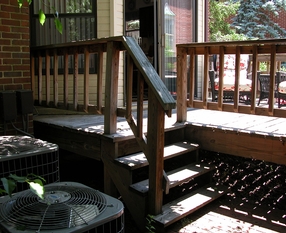 McLean Townhouse Back Steps Before