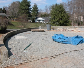 McLean Driveway Plantings Before